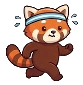 Red panda mascot during sunny daytime